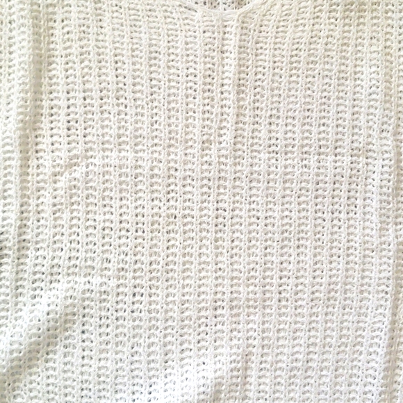 Lulu's White Born To Fly Knit Sweater Size XL - Picture 6 of 9